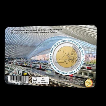België. 2 Euro 2026 SNCB - NMBS (4 coincards) (Zonder