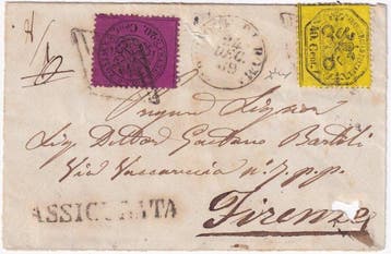 Italiaanse oude staten - Pauselijke Staat 1869 - 24 dec, Timbres & Monnaies, Timbres | Europe | Italie