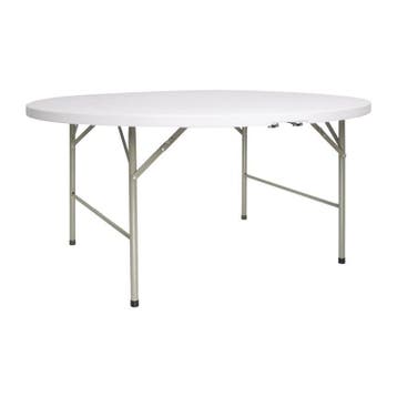 Inklapbare Buffettafel | Kunststof/Staal | Wit Blad | Grijs, Verzenden, Nieuw in verpakking
