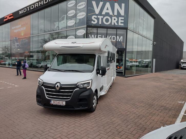 Rimor Hygge 66 plus slechts 30199 km, hef-/queensbed 94818, Caravanes & Camping, Camping-cars