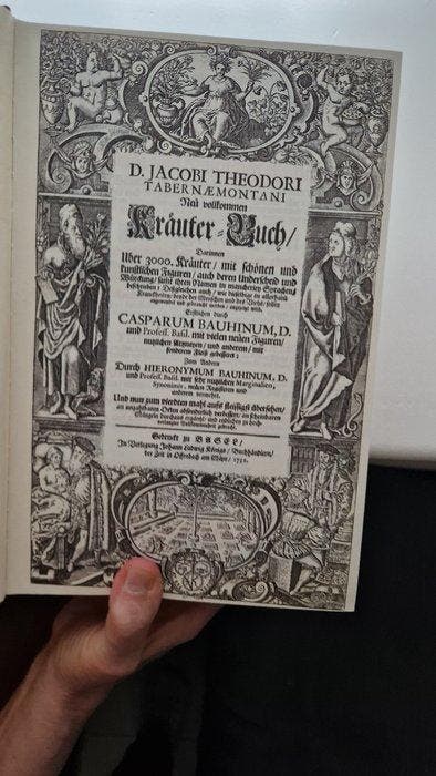 Jacobus Theodorus Tabernaemontanus - Kräuter-Buch - 1975, Antiquités & Art, Antiquités | Livres & Manuscrits