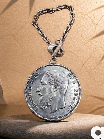 België. Leopold II. 5 Francs 1870 (Zonder minimumprijs)