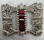 Sans prix de réserve - Broche Argent Grenat - Granat