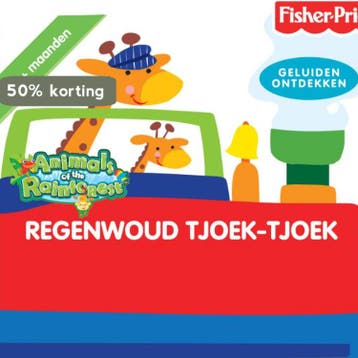 Regenwoud Tjoek- Tjoek Karton boekje / Fisher price J. Elist, Boeken, Verzenden, Gelezen, J. Elist