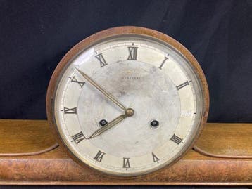 Pendule - Junghans - Bois, Cuivre, Verre - 1930-1940, Antiek en Kunst