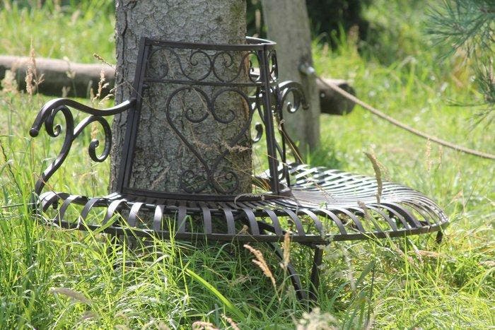 Banc de jardin - boombank - Métal, Antiquités & Art, Curiosités & Brocante