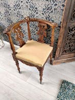 Chaise dappoint - Noyer - Chaise unique décorée, Antiquités & Art