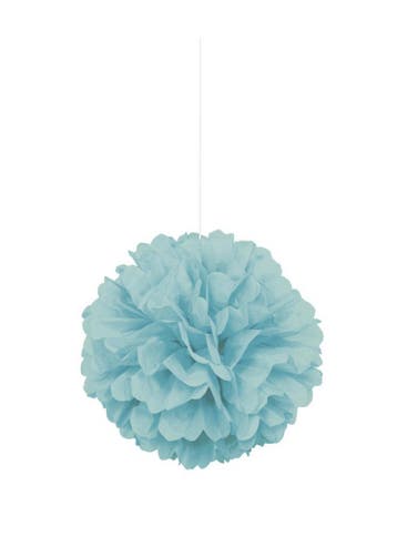 Terrific Teal 16 Hanging Tissue Pom Pom, Verzenden