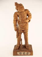Indara Taish  – Japanese Wooden Statue of the Twelve