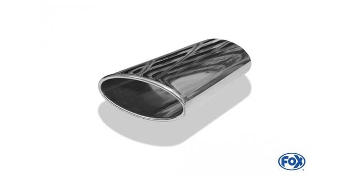 FOX Laspijp type 38 - rechts 160x90 mm / lengte: 200 mm - ov, Autos : Pièces & Accessoires, Systèmes d'échappement, Envoi