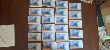 France. - 23 x 50 Francs - Various Dates - Fayette 72 (Sans, Postzegels en Munten