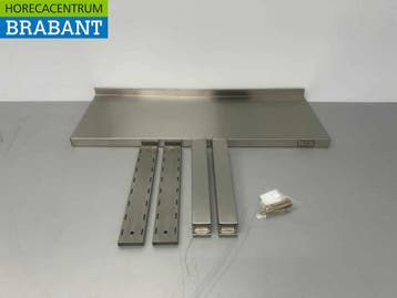HCB RVS Wandschap schap Basic-line 80 x 30 cm Horeca, Ophalen of Verzenden