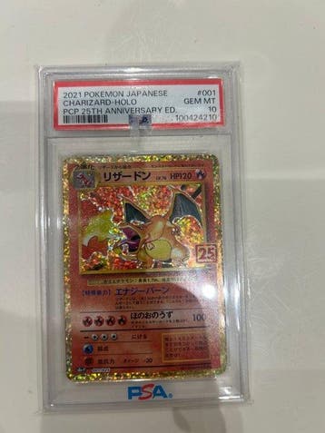 Pokémon - 3 Graded card - Charizard, Venusaur, Blastoise, Nieuw