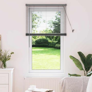 vidaXL Venetiaanse jaloezie Donkergrijs 130 x 75 cm 25 mm, Huis en Inrichting, Verzenden, Nieuw