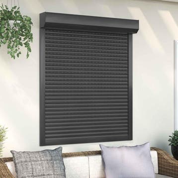 vidaXL Rolluik Antraciet 110 x 130 cm Aluminium en, Verzenden, Nieuw