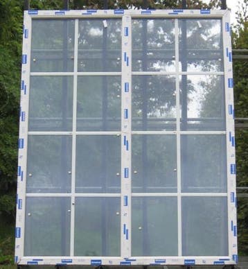 pvc raam , chassis , venster , kozijn 170 x 210 creme, Kunststof, Raamkozijn, Nieuw, Ophalen of Verzenden