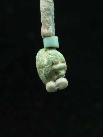 Égypte ancienne Boucles doreilles en turquoise et en