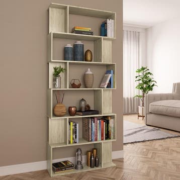 vidaXL Boekenkast / kamerscherm 80x24x192 cm bewerkt hout, Verzenden, Nieuw