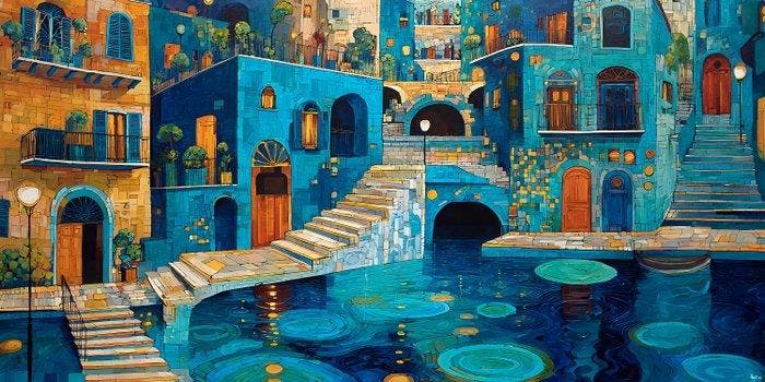 Felix van Horst - Azure Whispers (XXL), Antiek en Kunst, Kunst | Designobjecten