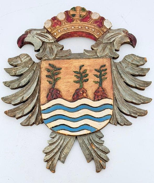 Decoratief ornament - Spanje - heraldiek, Antiquités & Art, Curiosités & Brocante