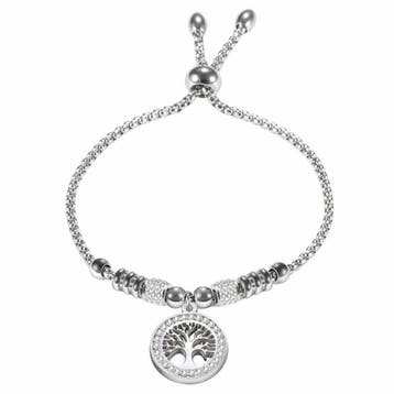 Fako Bijoux - Dames Armband Tree Of Life Strass -, Verzenden, Nieuw