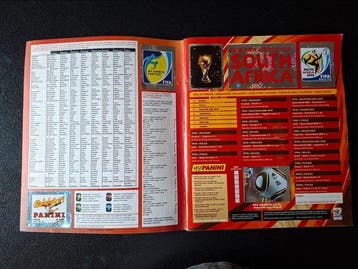 2010 Panini World Cup Stickers Alle voetballers van de WK, Collections