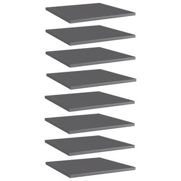 vidaXL Wandschappen 8 st 40x40x1,5 cm bewerkt hout hoogglans, Verzenden