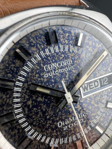 Concord - Concord Vintage Automatic Day-Date Tie-dye Watch -