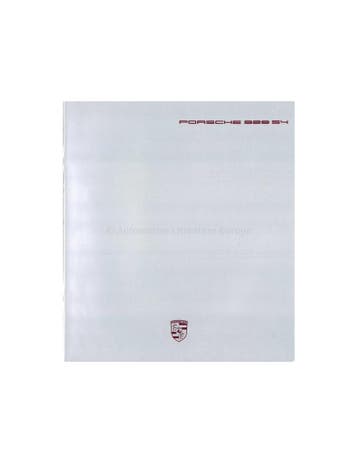 1988 PORSCHE 928 S4 BROCHURE ENGELS, Ophalen of Verzenden, Nieuw