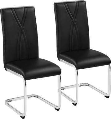 2dekans | Yaheetech Eetkamerstoelen Set van 2 Kunstleer, Ophalen of Verzenden