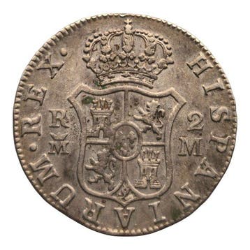 Spanje. Carlos III. 2 Reales 1788 Madrid M