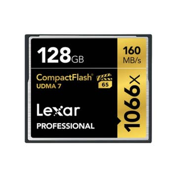 Lexar 128GB Professional 1066x CompactFlash met garantie, Ophalen of Verzenden