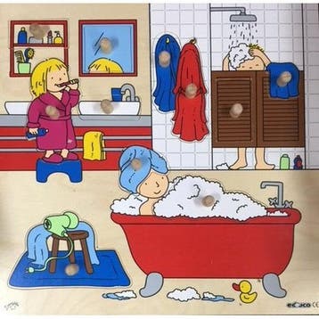 Educo Inlegpuzzel badkamer, Verzenden