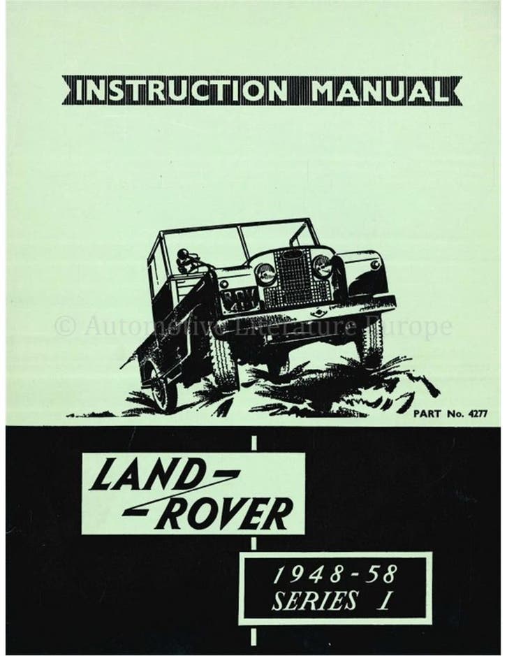 1958 LAND ROVER 80 | 86 | 88 | 107 | 109 INSTRUCTIEBOEKJE, Auto diversen, Handleidingen en Instructieboekjes