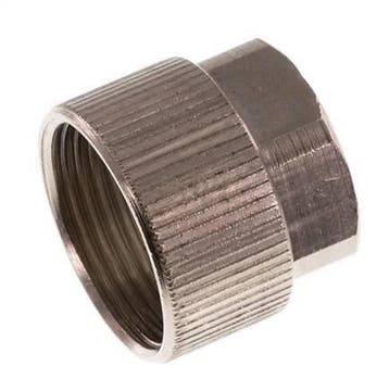 Écrou-raccord en laiton nickelé 11,6x9mm (M16x1) [5 pièces]., Verzenden