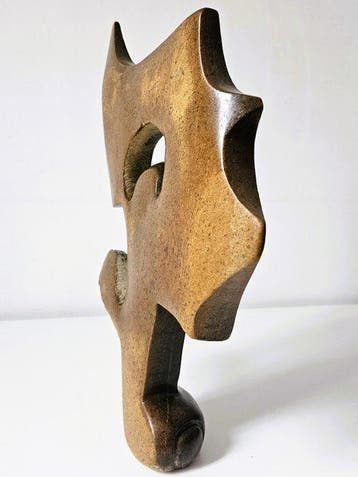 sculptuur, Grote stenen olifant – Zimbabwe - 57 cm -