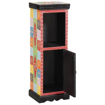 vidaXL Ladekast Multikleur 30 x 30 x 90 cm Massief Mango, Verzenden, Nieuw