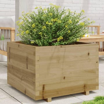 vidaXL Plantenbak 70x70x49,5 cm geïmpregneerd grenenhout, Verzenden