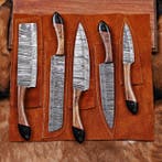 Keukenmes - Kitchen knife set - Staal, Hout, Plastic -