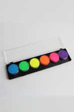 Professioneel Neon UV Schmink Palet Blacklight 6 X 10 Gr. Fl, Ophalen of Verzenden