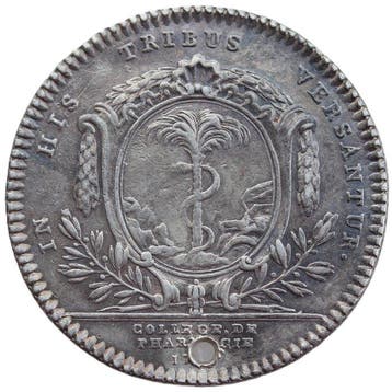 France. Jeton 1778 Ciudad de París - Facultad de Farmacia,