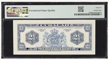 Curaçao. - 2 1/2 Gulden - 1942 - Specimen - Pick 36s (Sans