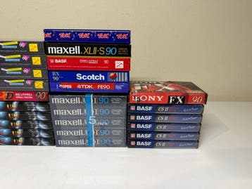 Sony, TDK + MAXELL + BASF - 90 / 60 Lege audiocassette -, Audio, Tv en Foto, Nieuw
