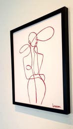 Liesens - She is a lady (Handpainted on canvas met lijst)