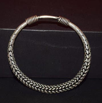 Prachtige Miao-Hmong armband, traditioneel gevlochten, 40 g,, Antiquités & Art