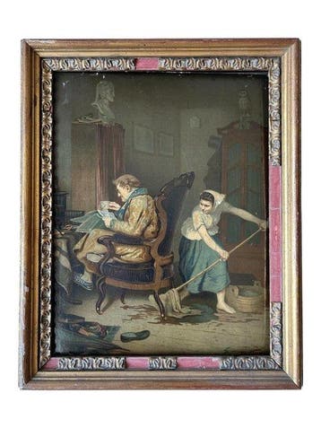 Scuola tedesca (XIX), Firmato Georg Vinorn (?) - La
