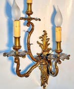 Wandkandelaar - Verguld brons, Antiek en Kunst