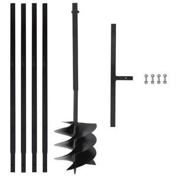 vidaXL Grondboor met handvat 250 mm met verlengbuis 4 m, Verzenden