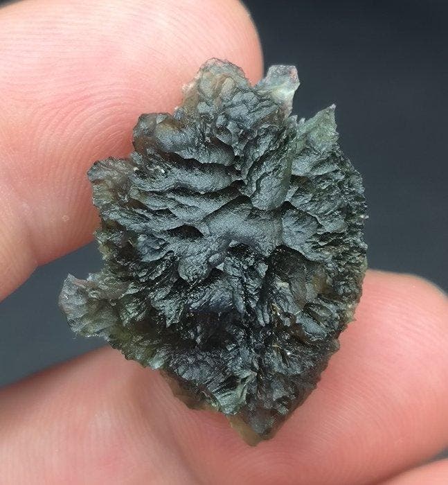 Moldaviet uit Chlum, Zuid-Bohemen - Hoogte: 29 mm - Breedte:, Collections, Minéraux & Fossiles