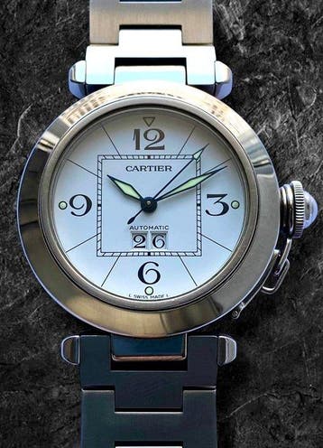 Cartier - Pasha Big Date - Full Set - Zonder minimumprijs -, Nieuw